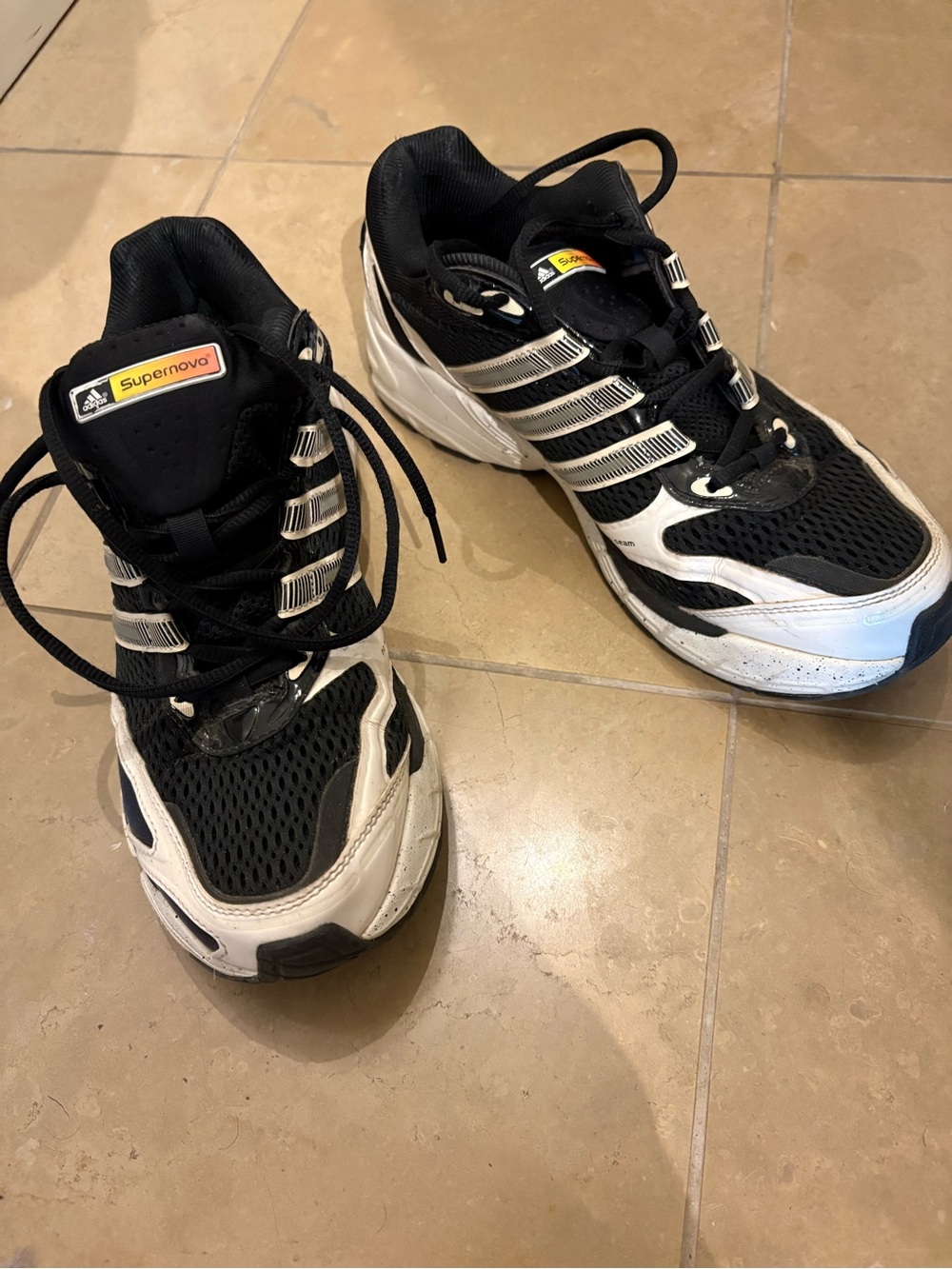 adidas Black and White Running Sneakers - Picture 6 of 6